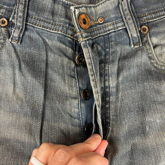 Diesel Slim-Carrot Tepphar Denim Distressed Jeans Men's 31X32(31X30) 0886A - Picture 5 of 16